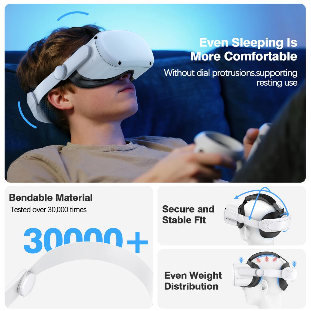 Запасное оголовье для Oculus Quest 2 VR, Elite Head Strap Регулируемое