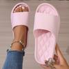 Женские тапочки 2024 Новая летняя мода Женские сандалии Простые мягкие подошвы Домашние однотонные тапочки Противоскользящие тапочки для ванной Женские