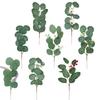 1/5pcs Artificial Eucalyptus Leaves Branches Green Fake Plant Bouquet For Wedding Home Decoration DIY Christmas Wreath Gifts