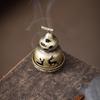 Copper Alloy Hanging Incense Burner - Indoor Aromatherapy Ornament for Agarwood Sticks