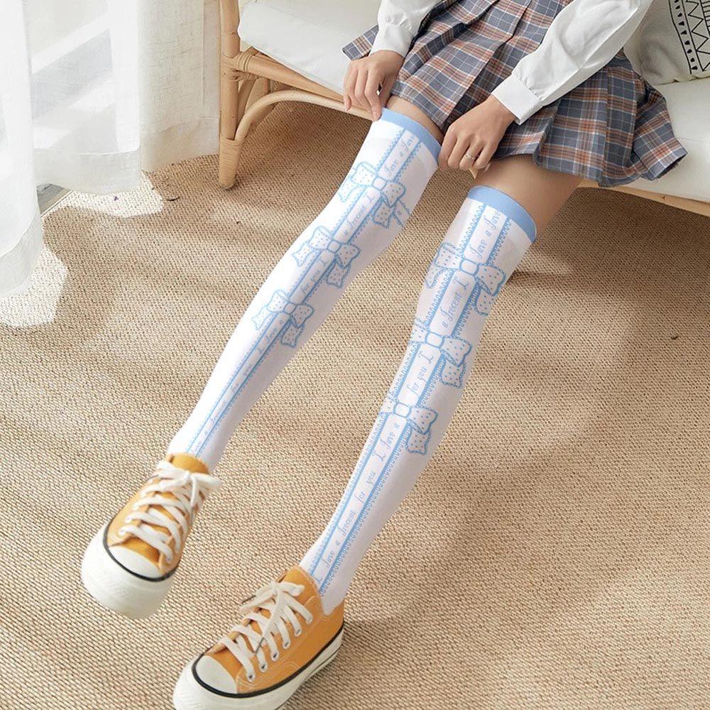 Высокие крестики для девочек с надписями женские длинные носки корейские носки для гольфа Лолита ворсовые носки JK чулки