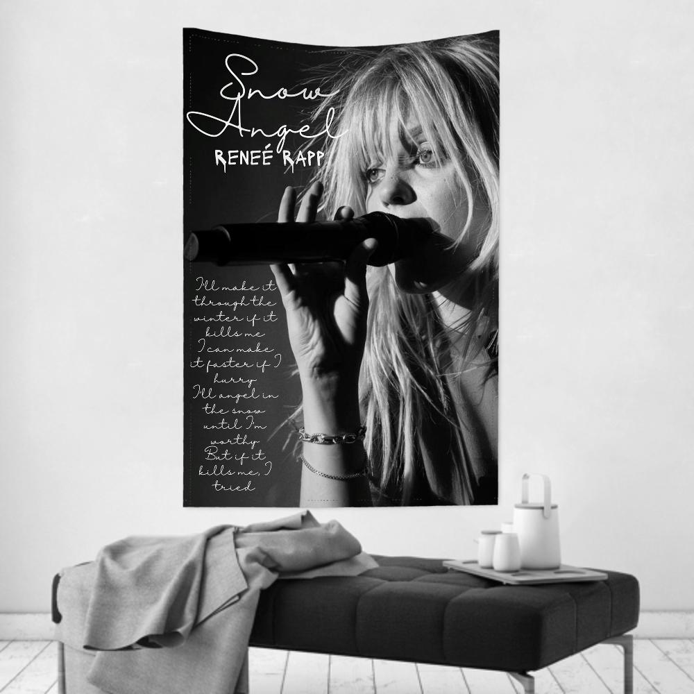 Music Albums Renee Singer RRapp Tapestry Room Decor Wall Cloth Party Hanging Background Room Decor Baby Room