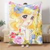 1pc Candy Candy1 Blanket, Gift, for Men and Women, Soft Blanket, Good for Sofa Bed Couch Travel, Lightweight Flannel Blanket