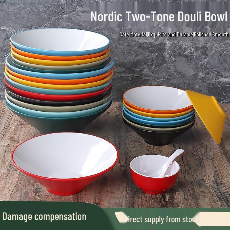 Zhebu Commercial Melamine Hat-Shaped Noodle Bowl