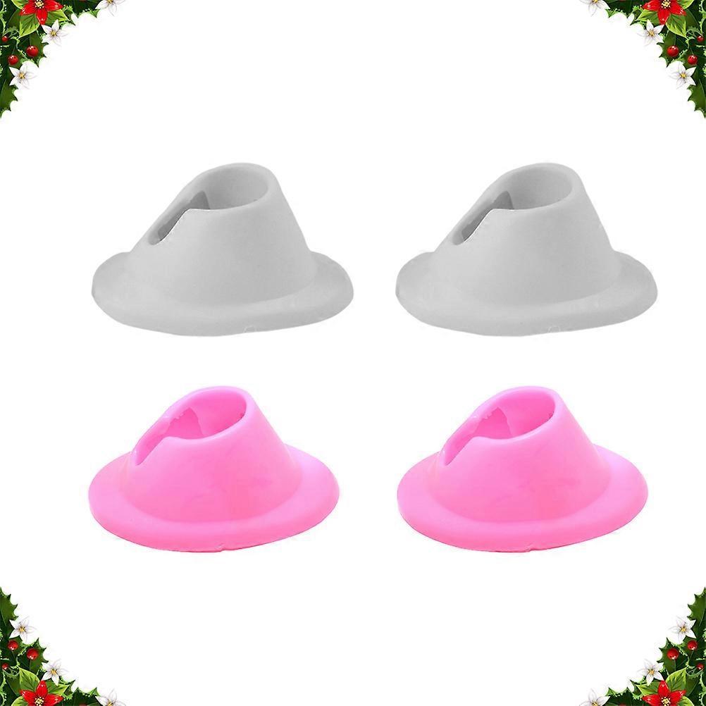 Nail Polish Bottle Base for Manicure Tools with 4Pcs Rack Set