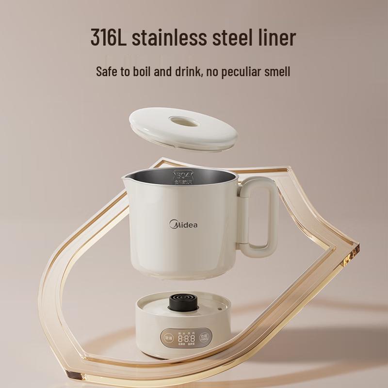 Midea Portable Folding Travel Electric Kettle CN plug (adapter included)