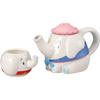 Disney Elephant Mother and Child Teapot Teacup 20 X 11 Cm 500 8 X 6 Cm 150 A Great Gift for Birthdays or Any "Dumbo" & Set, Gray, SAN4526. Pot