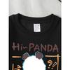 Girls' Crewneck Sweatshirt Hi Panda Cute Panda Face Design Machine Washable, Spring And Autumn