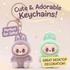 Cute Flocking Animal Keychain Ideal for Gifts and Desktop Decoration