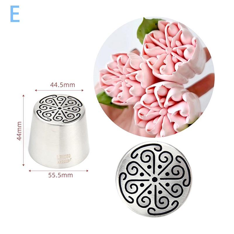 1 шт., насадки для глазури в виде тюльпана из нержавеющей стали, насадки для украшения кондитерских изделий, декоратор для кексов и тортов, роза