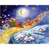 DIY 5D Diamond Painting Santa Claus Cross Stitch Christmas Picture Full Round Diamond Embroidery