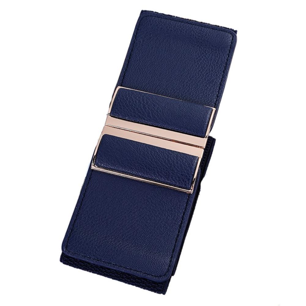 Waist Defining Elastic Wide Belts Solid Color Dress Belt Stretch Waistband Coat Accessories