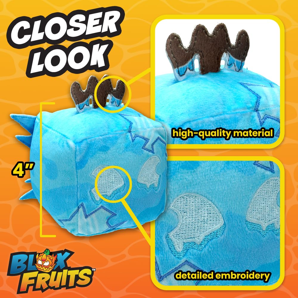 PhatMojo BLOX Fruit Mystery Fruit коллекционная мягкая игрушка серия официально лицензирована - 2 шт. в упаковке (4" в высоту, 1) [DLC, Продукт], Смешанный, CP3310-2PK