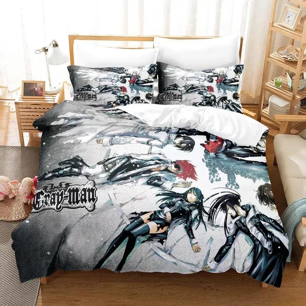 Soft Lightweight Single Twin Full Queen King New D Gray man Size Bed Adult Kid Bedroom Sets Anime parure de lit Quilt