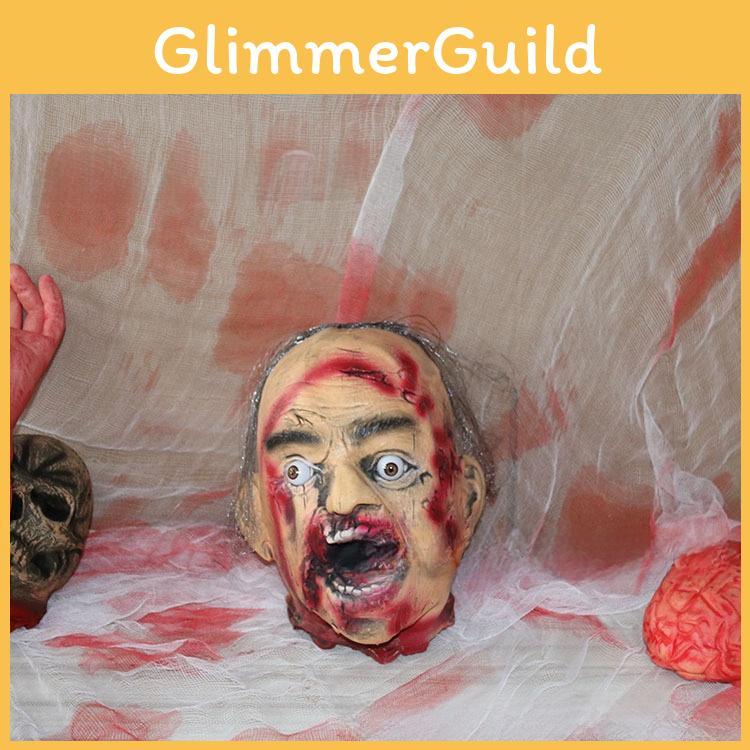 Ужас Латексная Пена Мёртвое Тело Сухой Труп Подвешенная Голова Для Реквизита Дома с Привидениями И DIY Костюмов