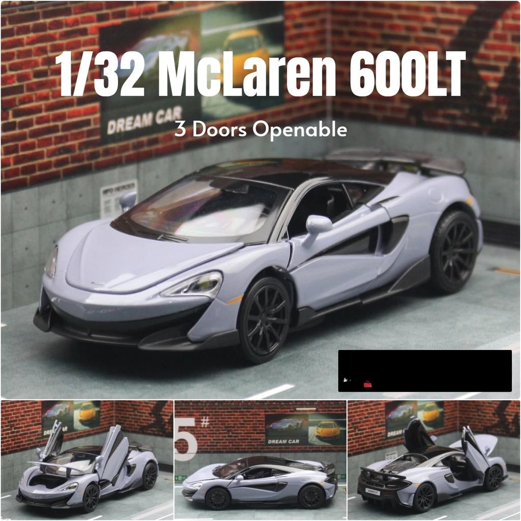 1/32 McLaren 600LT Super Sport игрушечная модель автомобиля литая металлическая миниатюрная модель транспортного средства со звуком и светом коллекция подарок для детей