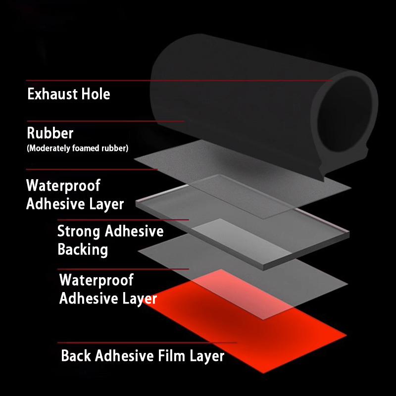 Резиновые уплотнители для дверей автомобиля ZPD-образная отделка, шумоизоляция, уплотнительная прокладка типа ZPD, резиновые полоски для автомобильных аксессуаров