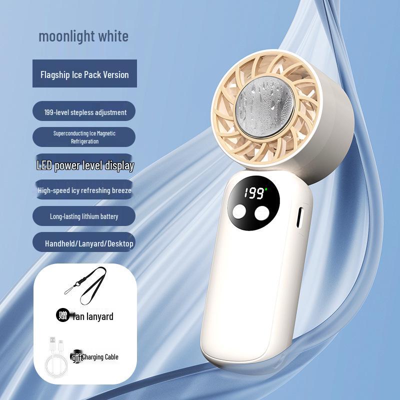 USB Rechargeable Silent Handheld Mini Fan with Long Battery Life