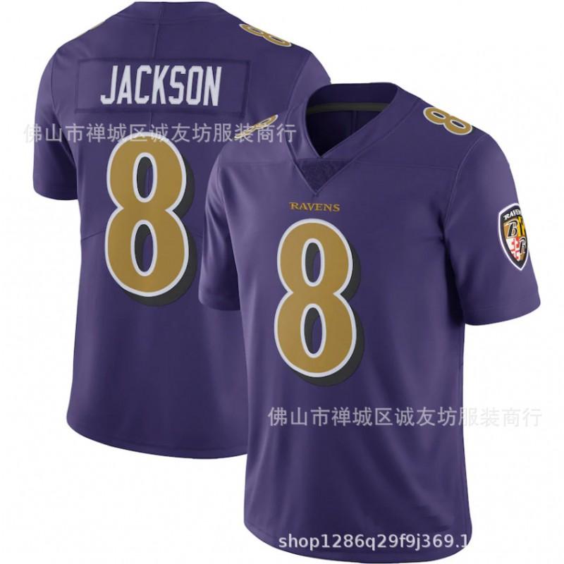 NFL Baltimore Ravens 8 Lamar Jackson Football Jersey Mens Sports Game Uniform