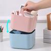 Yousheng Stackable Desk Organizer Storage Box with Handle Large Capacity Multiple Compartments Pencil Holder Caddy Organizer