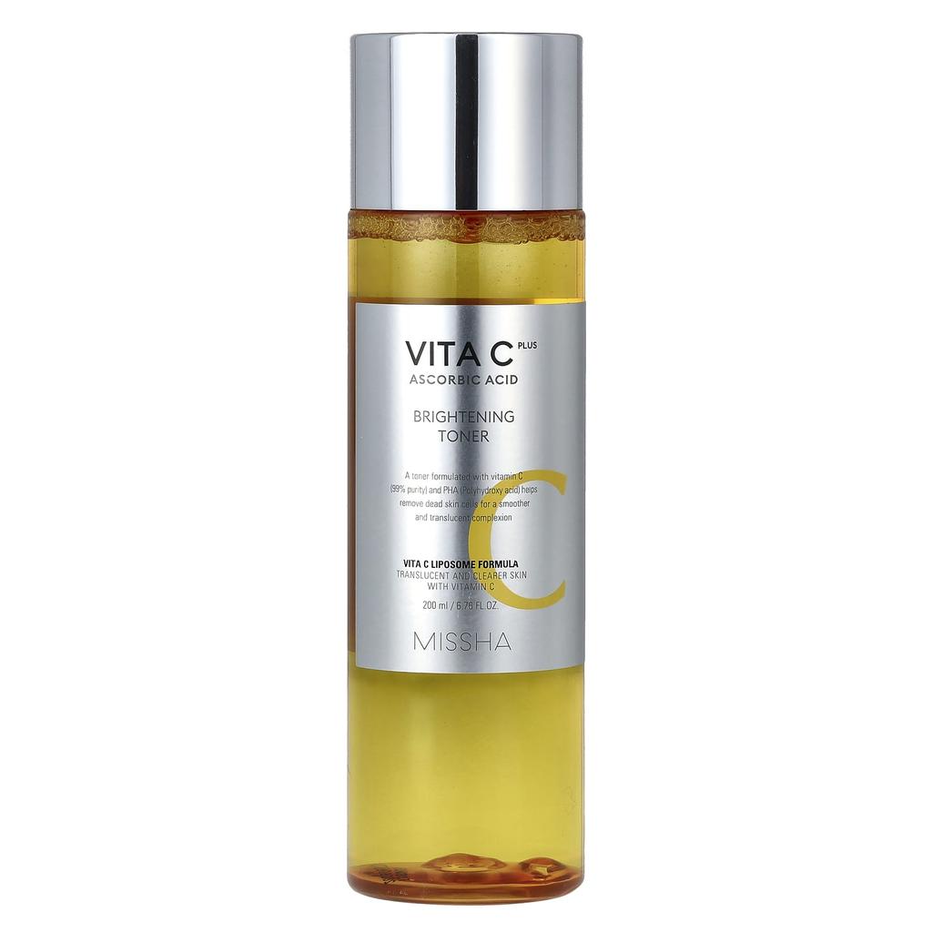 MISSHA Vita C Plus Ascorbic Acid, осветляющий тоник, 6,76 жидких унций (200 мл)