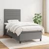 3141810 vidaXL Divan Bed with Mattress Dark Grey 80x200 Cm Fabric