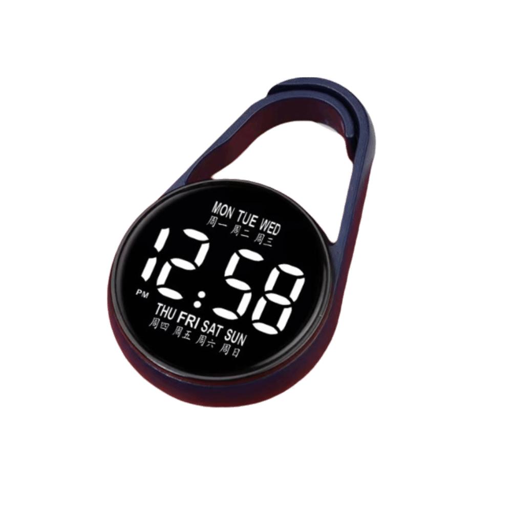 2Pcs Portable Digital Electronic Hanging Watch Luminous Pocket Watch  Pocket Style