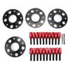 4 шт. Фланцевые колесные проставки 20 шт. Удлиненные колесные болты Втулка Разноширокий комплект Подходит для 1 3 5 6 7 8 СЕРИИ(красный )