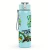 1PC Lucky Duck Frog Floral Combo Print 750ml Color Plastic Water Bottle Leakproof Flip Straw Lid For Sports Office Home Use