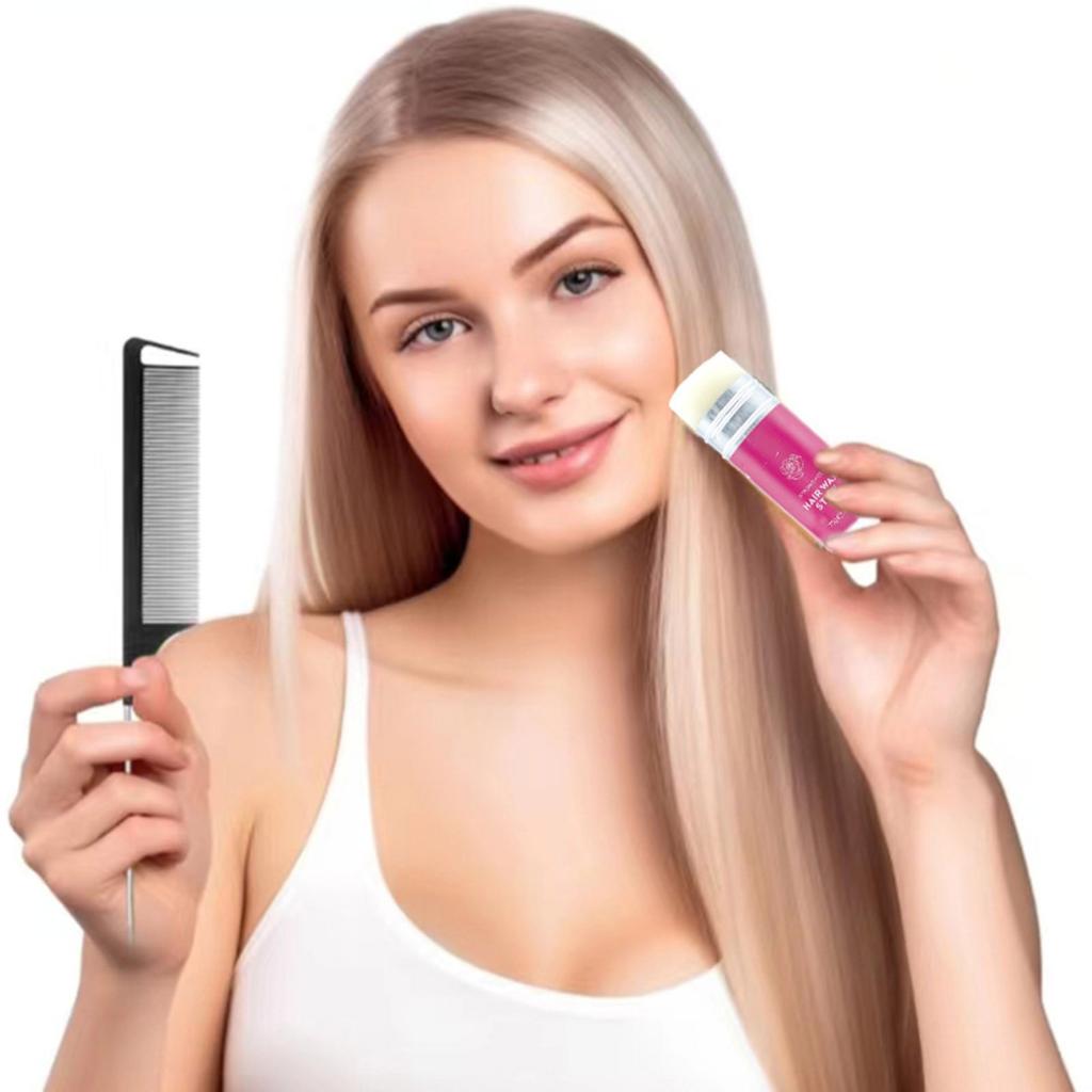 Воск для волос, крем для волос, средство против вьющихся волос, укладка кос с помощью комбинированной расчески