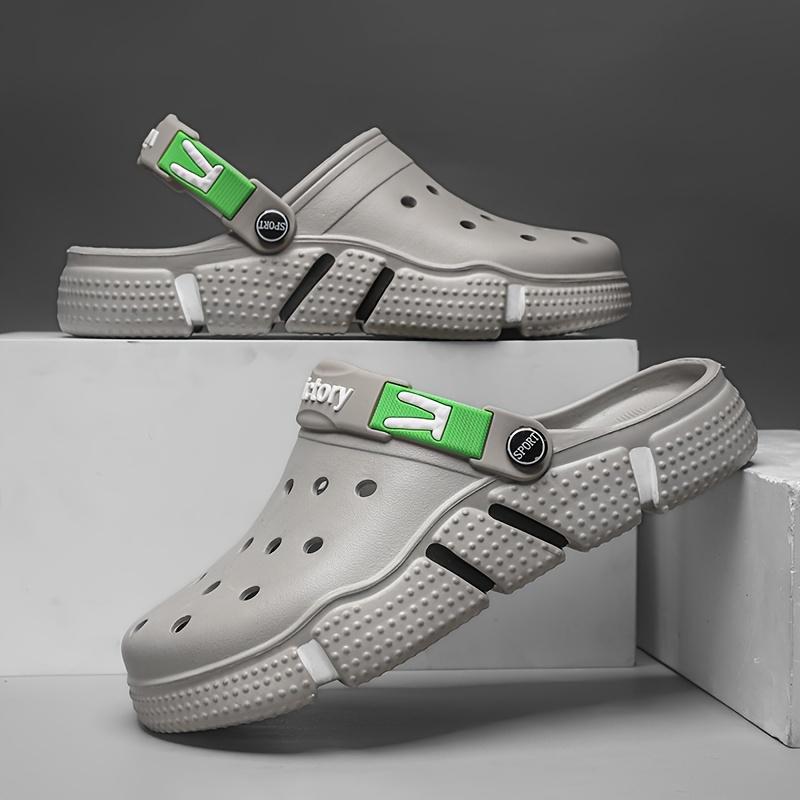 Мужские повседневные удобные мягкие сабо, дышащие легкие сабо для использования в помещении, на открытом воздухе, на пляже, лето
