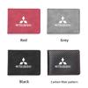 uldf10 Car Driver License Suede Leather Bag Auto Driving Documents Wallet For Mitsubishi Lancer Ralliart ASX Mirage Pajero Xpander