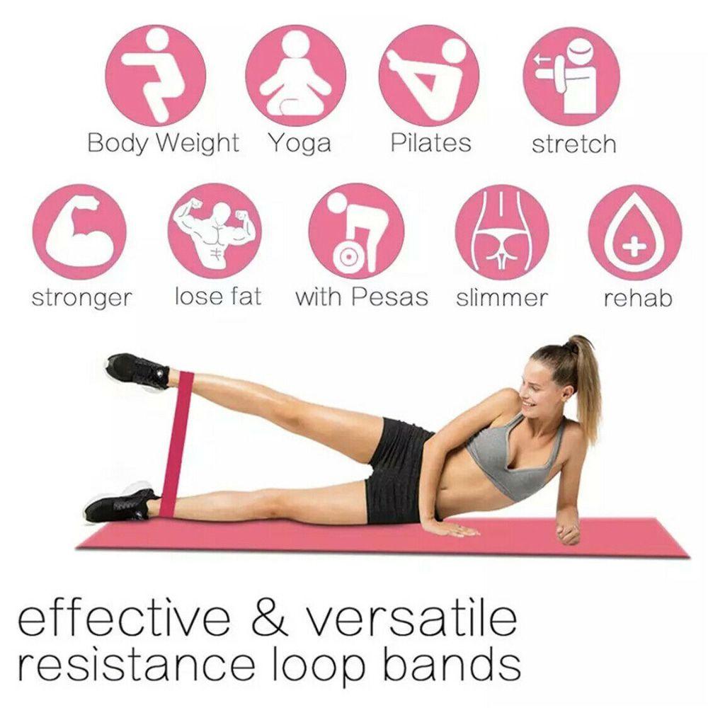 Kits Gym Exercise Body Building Workout Band Home Fitness Yoga Pilates Resistance Bands Loop