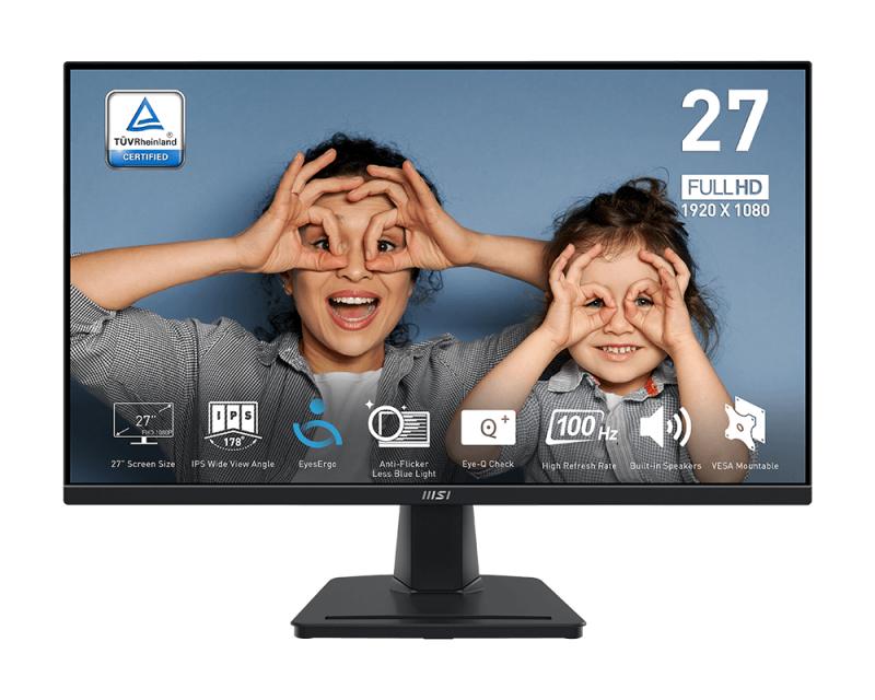 MSI MP275QDE Monitor 27 IPS WQHD 100Hz Black