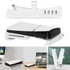 For PS5 Slim Holder Horizontal Bracket Stand with Type-C Charging Port &4 Date Transfer USB 2.0 Hub Base for Playstation 5 Slim