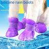 Silicone Waterproof Non-Slip Dog Rain Boots: Fashionable and Cute Pet Shoes In Stock