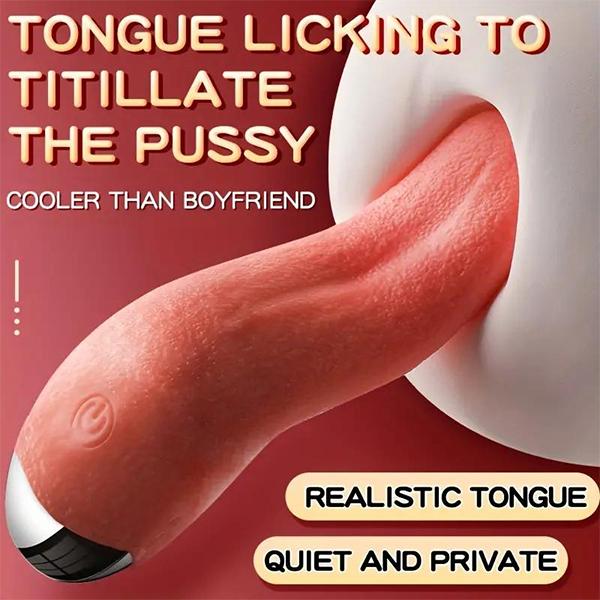 10 Modes Realistic Tongue Licking Powerful Stimulator Vibrator G Spot Clitoral Stimulation Nipples Masturbator Adult Sex Toys For Women Couples
