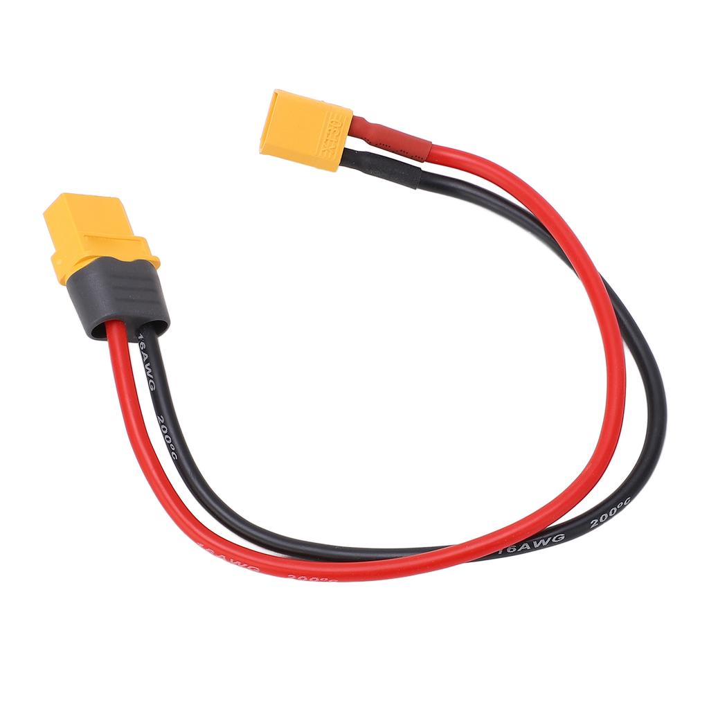 Переходник XT60 Female to XT30 Male с разъемом кабеля и силиконовым проводом 16AWG для RC 23,5 см