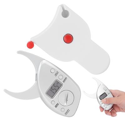 Портативный калипер для измерения жира на коже, ЖК-дисплей, тестер кожи и мышц, устройство для измерения жира с питанием от батареи