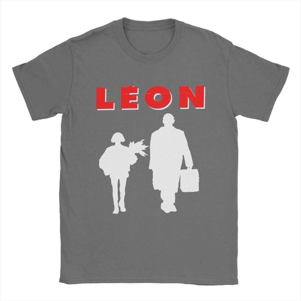 Humor Leon The Professional T-Shirt Men Crew Neck Pure Cotton T Shirts Movie Short Sleeve Tee Shirt Gift Idea Tops