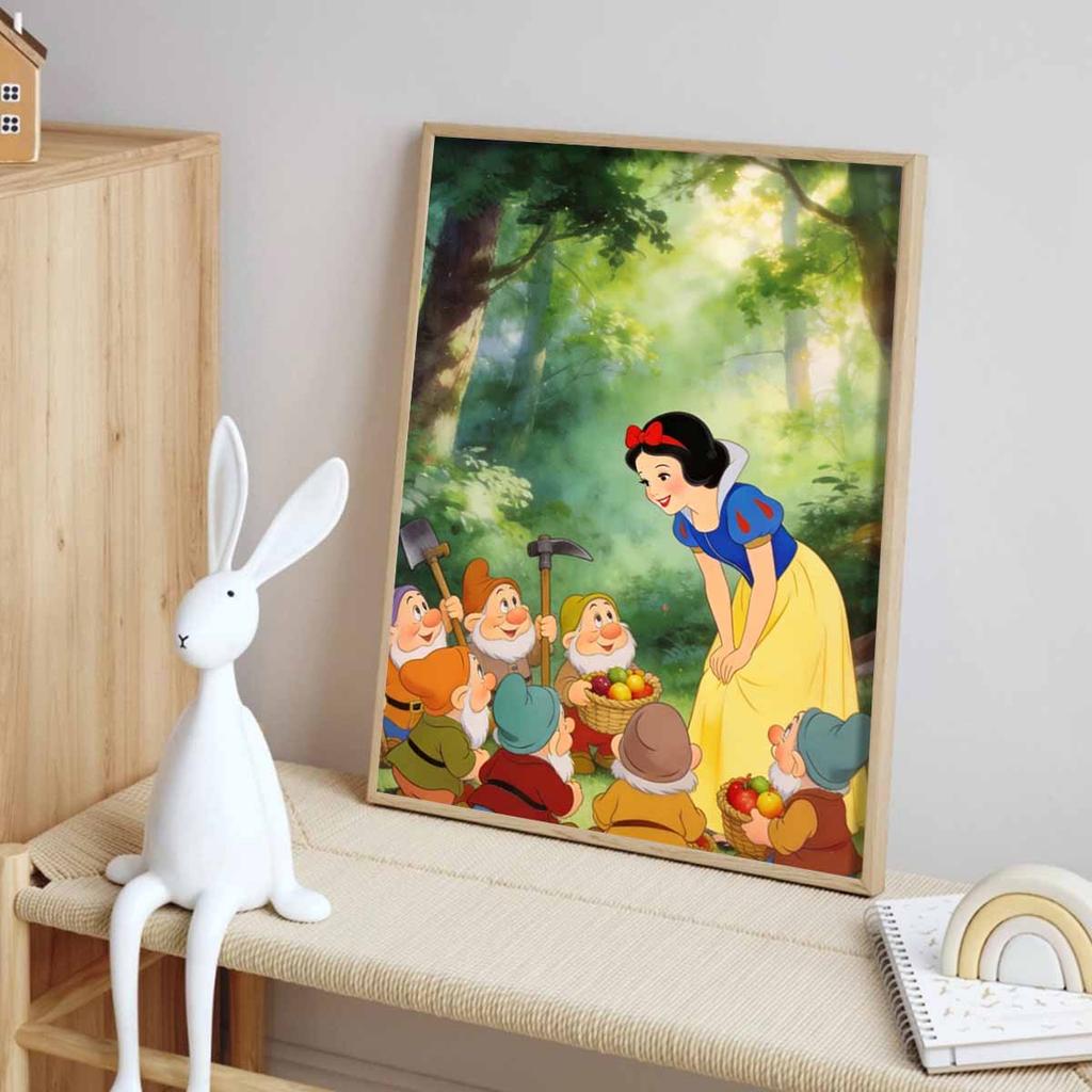 Disney Diamond Paint Mosaic Art Painting Kit Snow White Seven Dwarfs Handmade DIY Home Decor