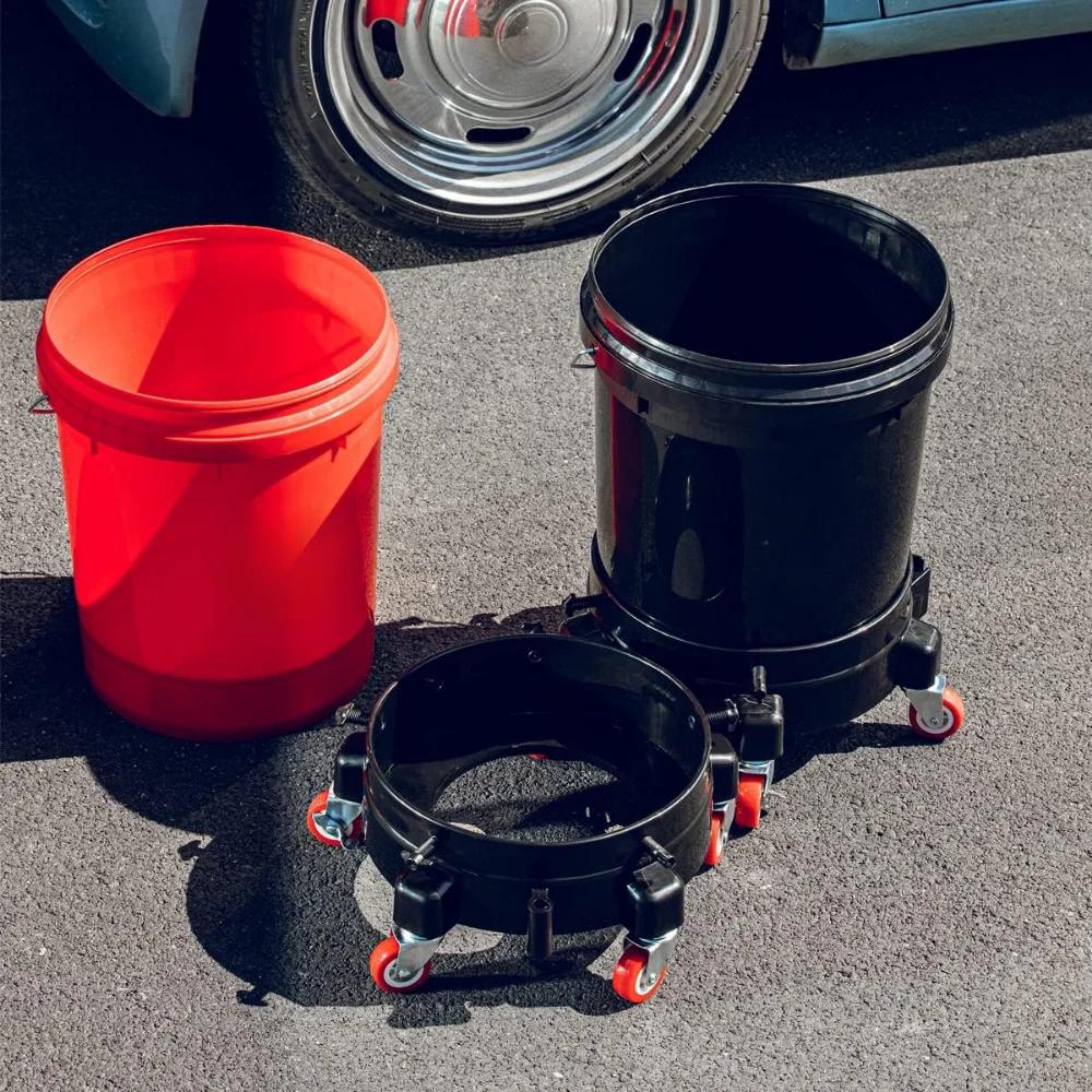 Тележка с ковшом, вращающаяся на 360°, съемная тележка с колесами, поддон для хранения, инструменты для мойки автомобилей в тяжелых условиях, аксессуары