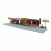 Sankei 1/150 Nostalgic Diorama Series Street Stall Set B Paper Craft