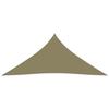 VidaXL Voile de parasol Tissu Oxford triangulaire 3x3x3 m Beige