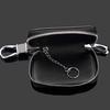 CR Store Stylish Key Fob Case Genuine Leather Car Cover Keychain Zipper
