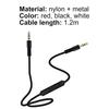 3.5mm Jack Male Audio Cable 1.2m to Male Aux Cable Volume Control