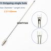 Fat Harvesting Cannula Single Hole V-Stripping Cannula Liposuction Cannula Fat transfer V type needle  Liposuction tools