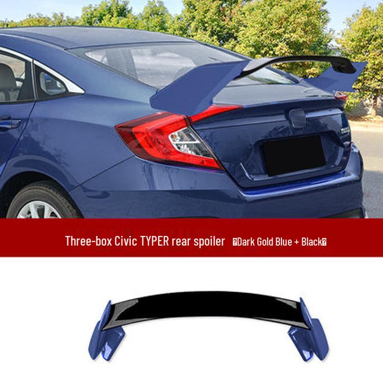 Комплект заднего спойлера и дефлектора крыши для Honda Civic Type-R 16-19 г.