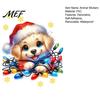 Self Adhesive Puppy Wall Stickers Christmas Cute Stickers, PVC Waterproof Decals, Peel And Stick Animal Easy Install Pet Art Decor for