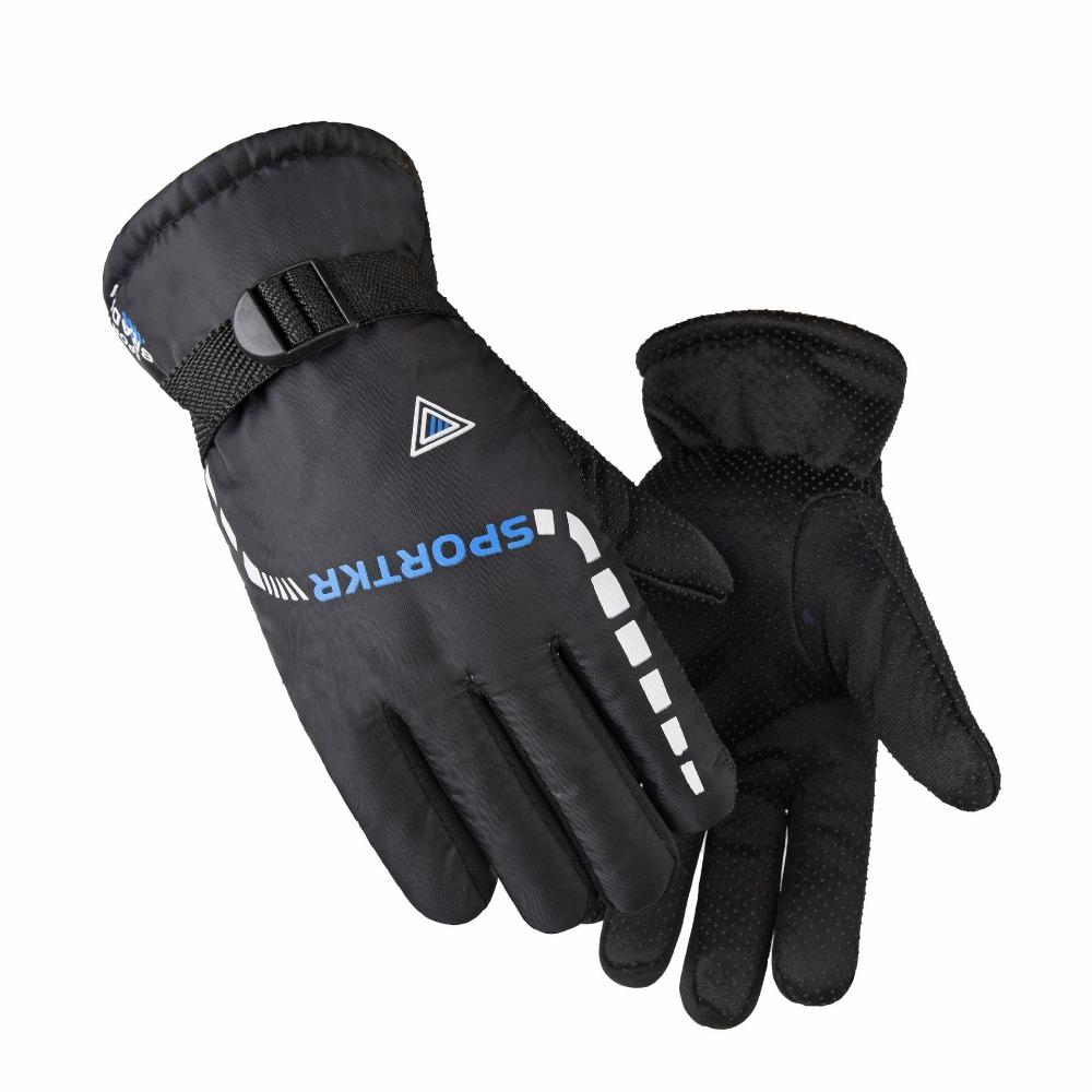 Перчатки Мужские Зимние Теплые Флисовые для Катания на Электромобиле Утепленные Мотоциклетные Ветрозащитные Водонепроницаемые Противоскользящие Перчатки Мужские